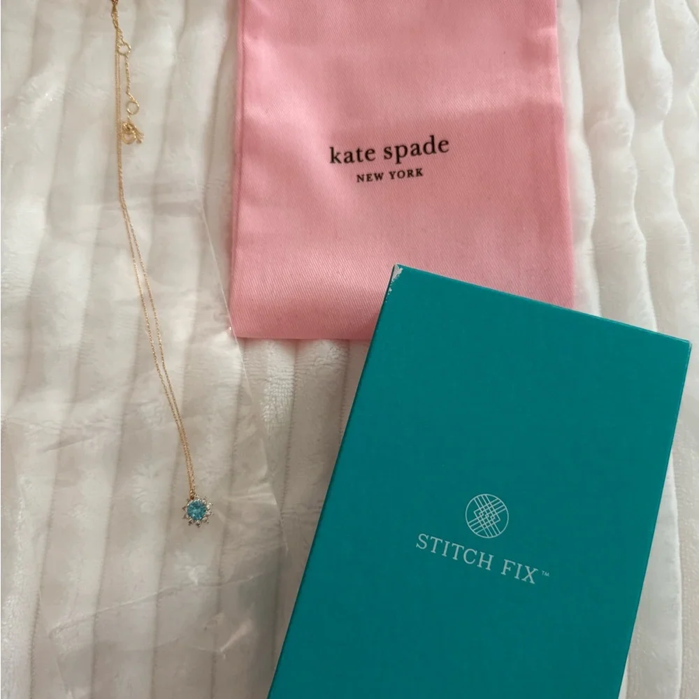 kate spade Gold and Blue Celestial Necklace